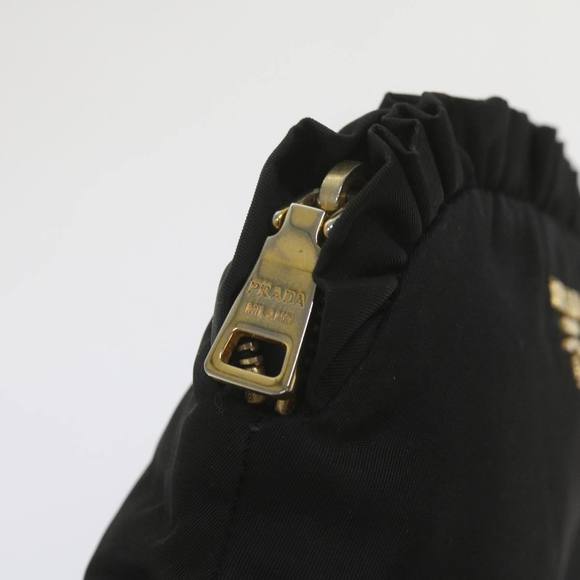 PRADA Pouch Nylon Black Auth yb445 - Picture 8 of 16